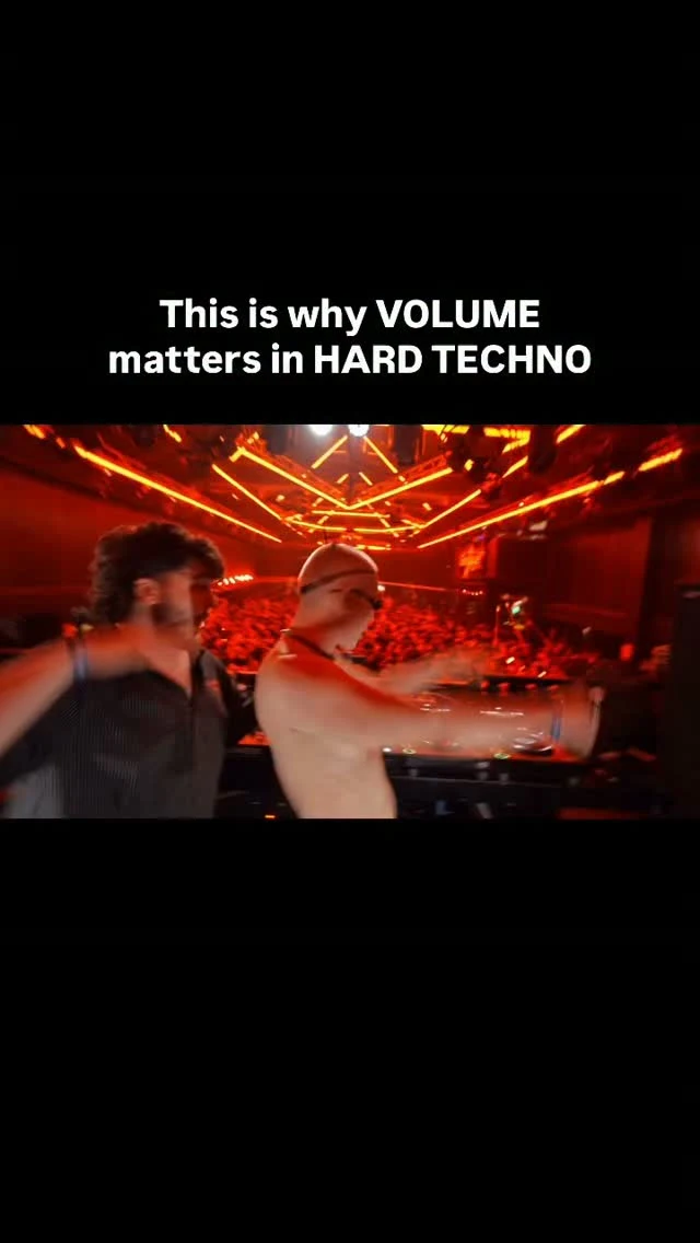 Why volume matters in hard techno👹