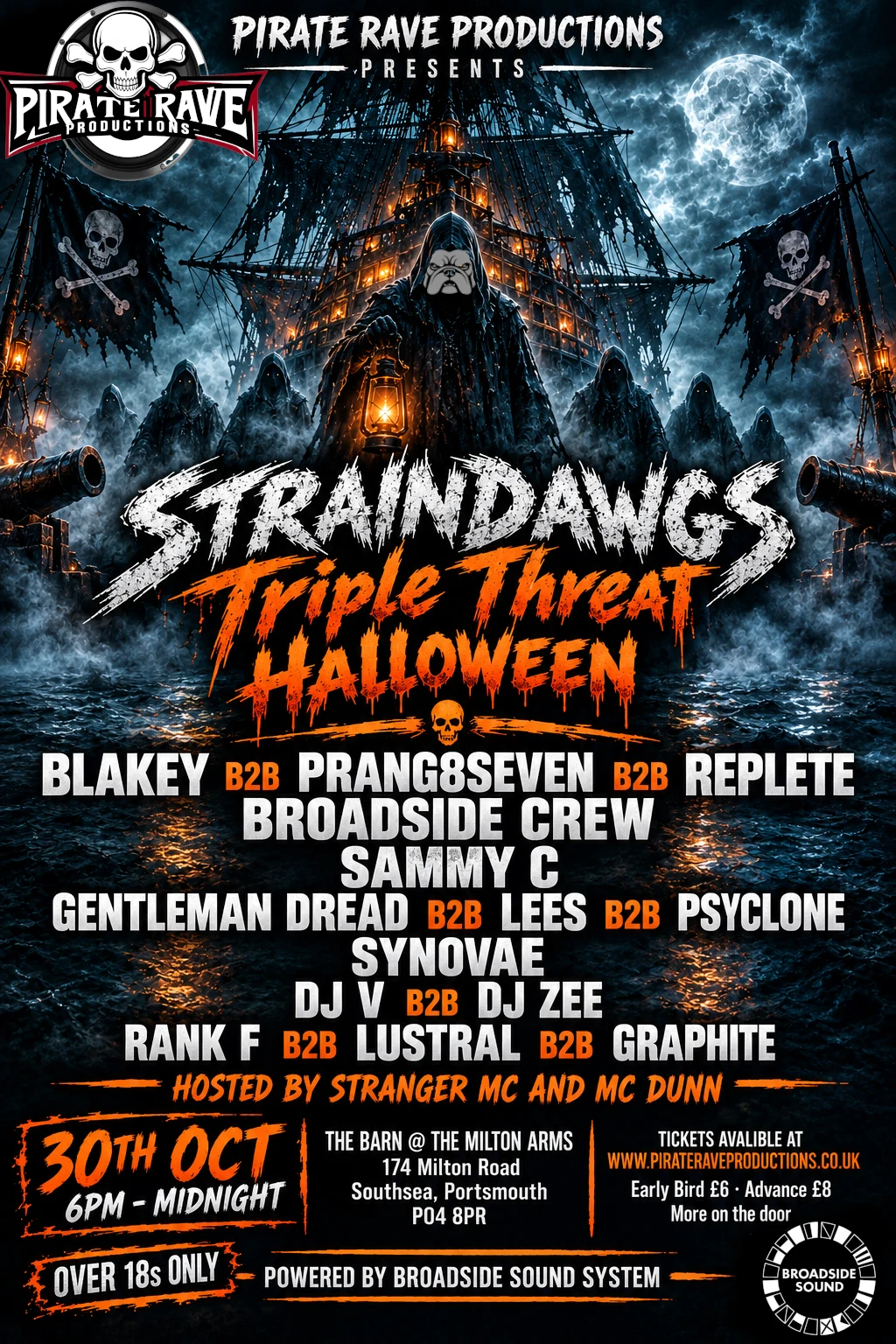 Pirate Rave Productions Presents Straindawgs | Tickets 🎟️