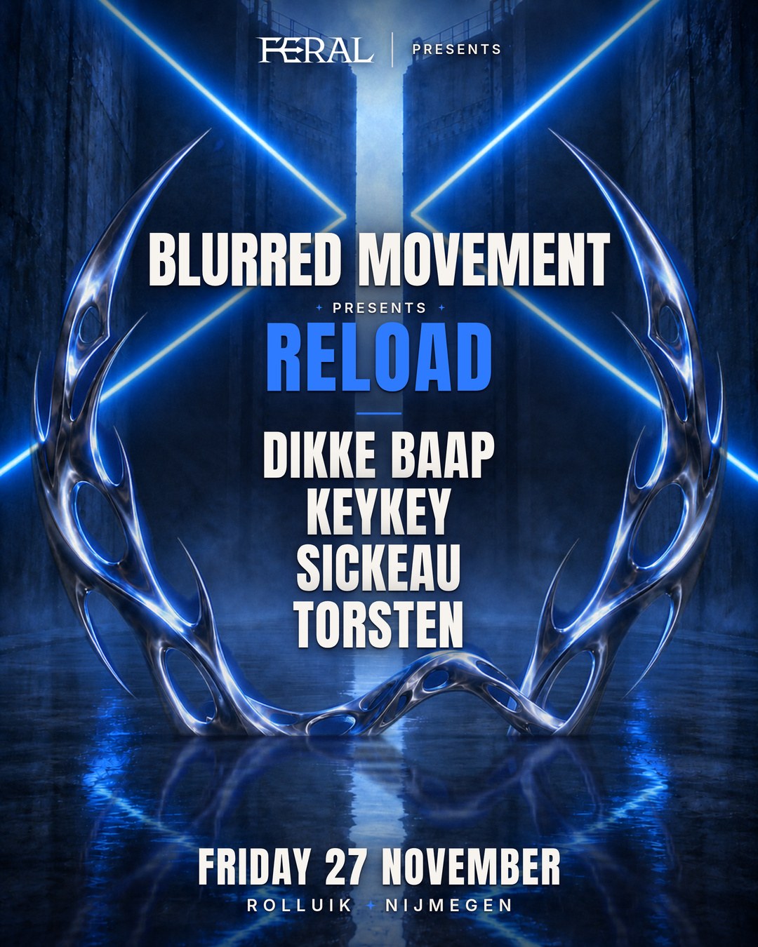 Blurred Movement RELOAD poster, Rolluik, Nijmegen