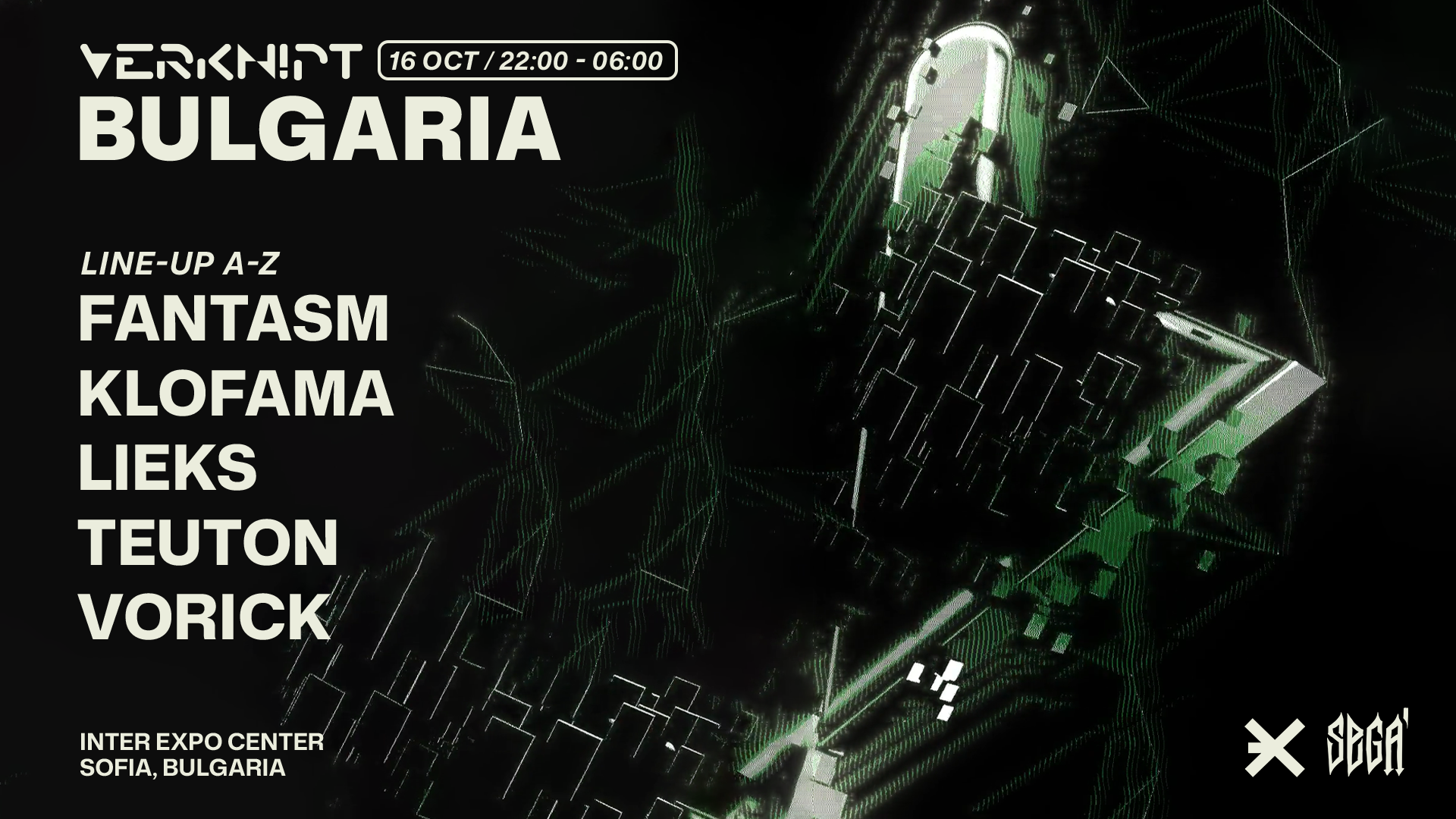 VERKNIPT Bulgaria - Sofia - 16 October poster, Inter Expo Centre