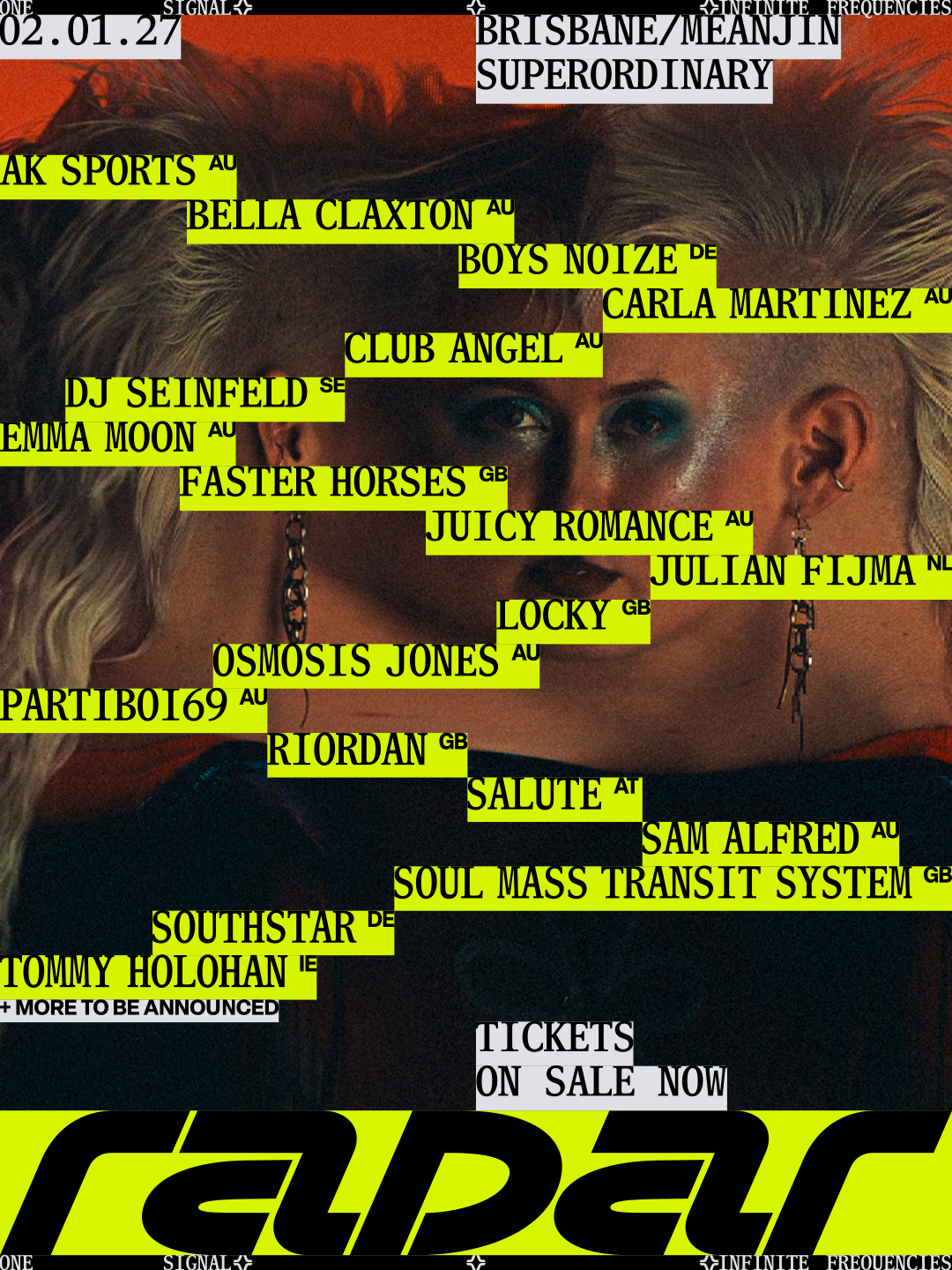 Radar Festival Brisbane poster, Superordinary