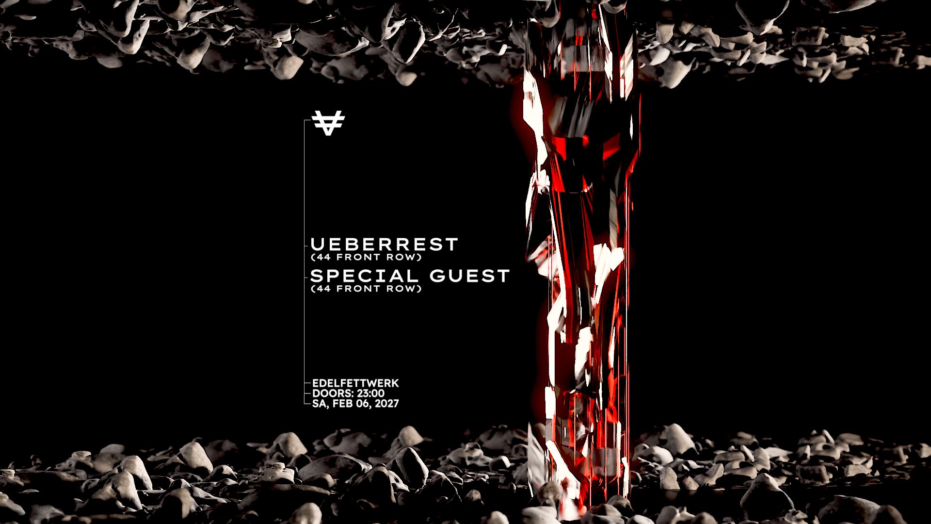 VER pres. Ueberrest (44 FRONT ROW), SPECIAL GUEST (44 FRONT ROW) uvm poster, Edelfettwerk, Hamburg