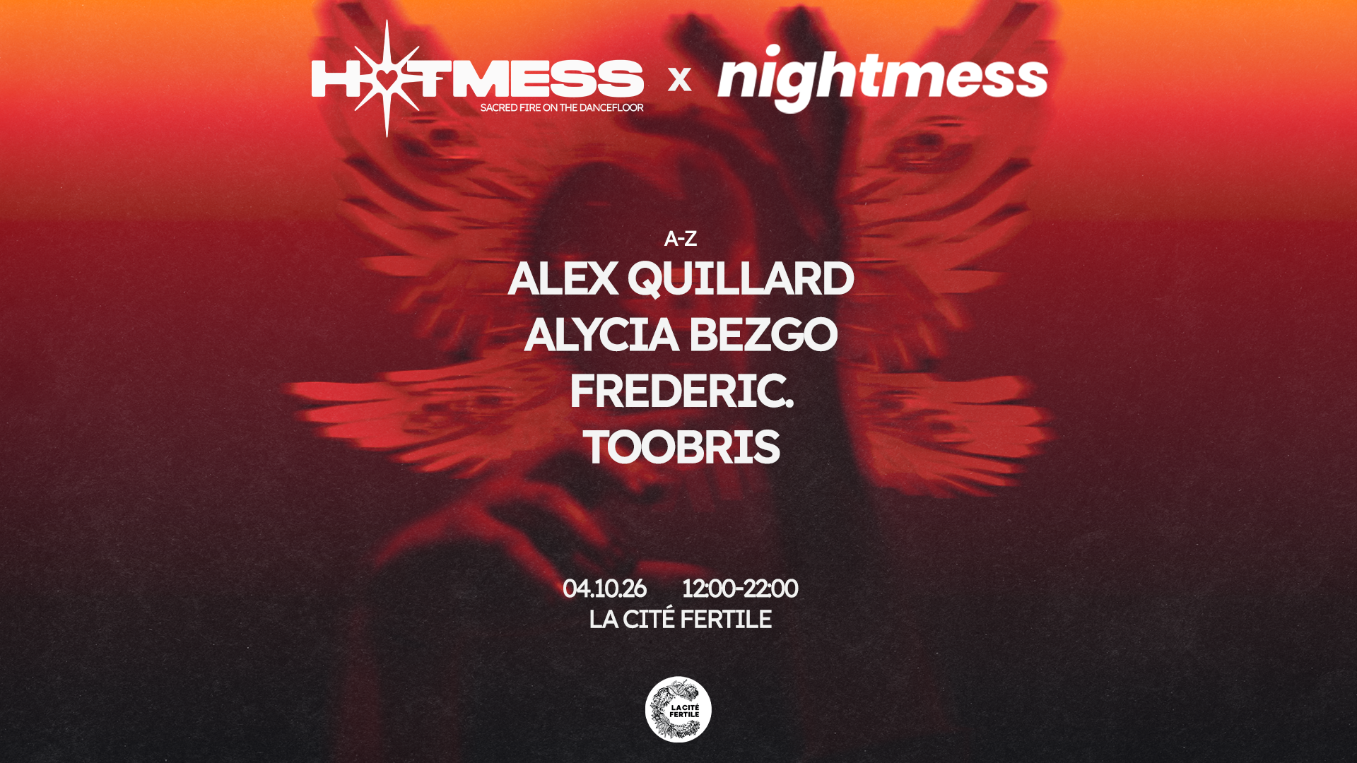 HOTMESS x Nightmess: Alycia Bezgo, Frederic., Toobris