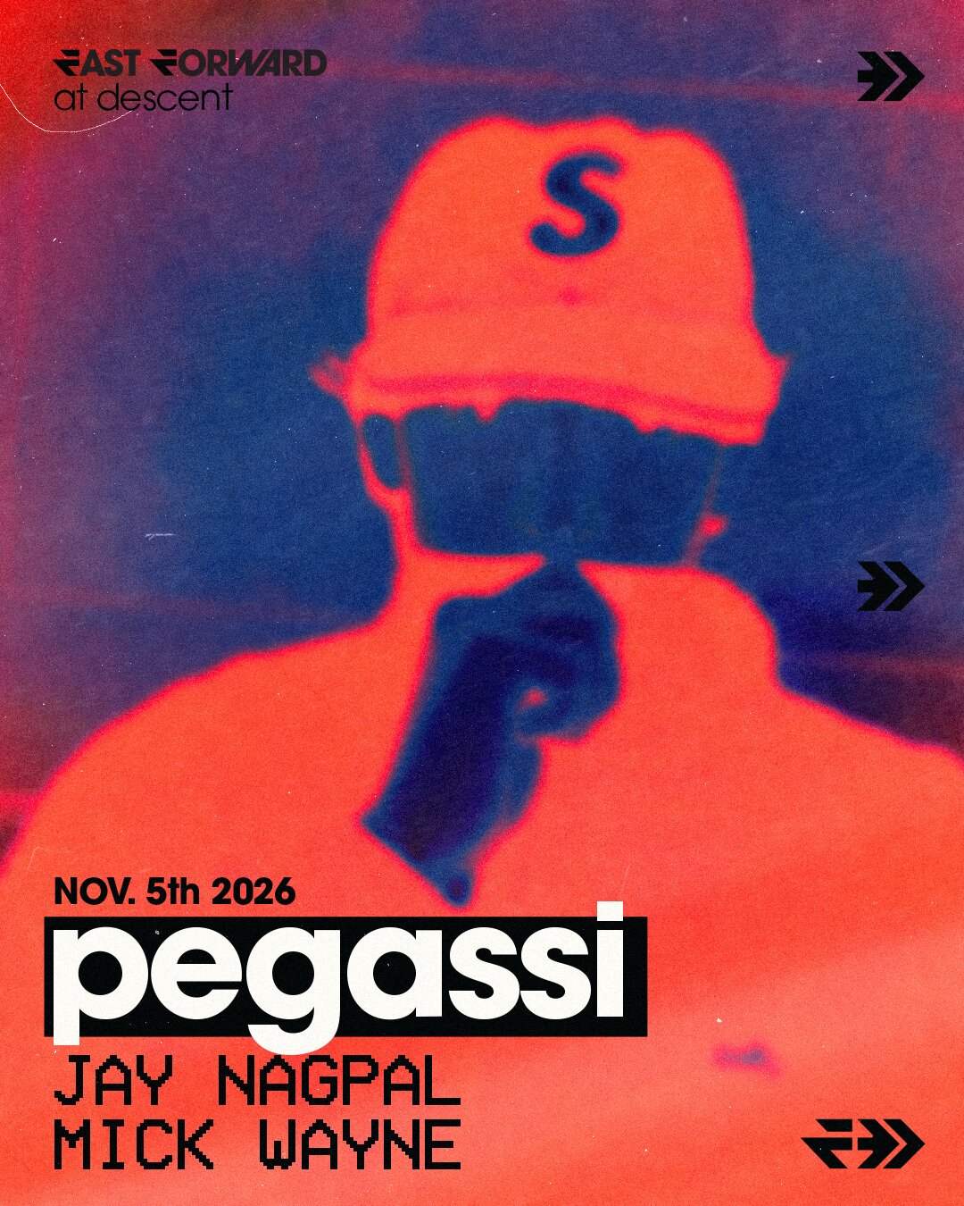 Fast Forward presents Pegassi poster, Descent, Boston