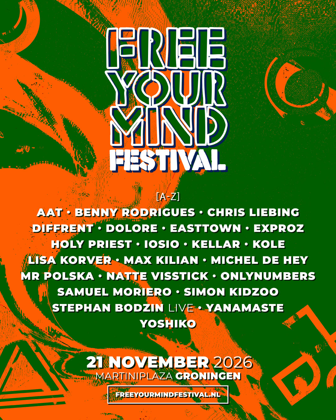 Free Your Mind Groningen Martiniplaza poster, Amsterdam