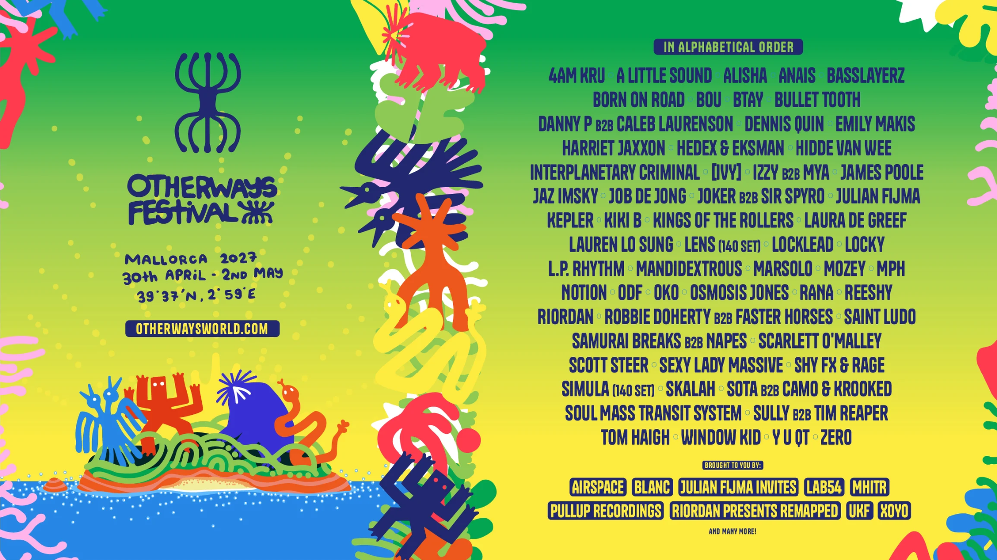 Otherways Festival poster, Recinto Mallorca Live