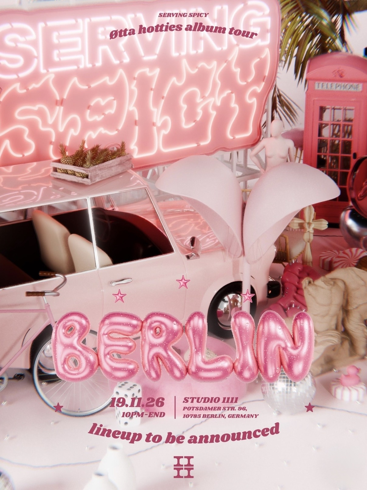 ØTTA HOTTIES ALBUM TOUR poster, Studio1111, Berlin