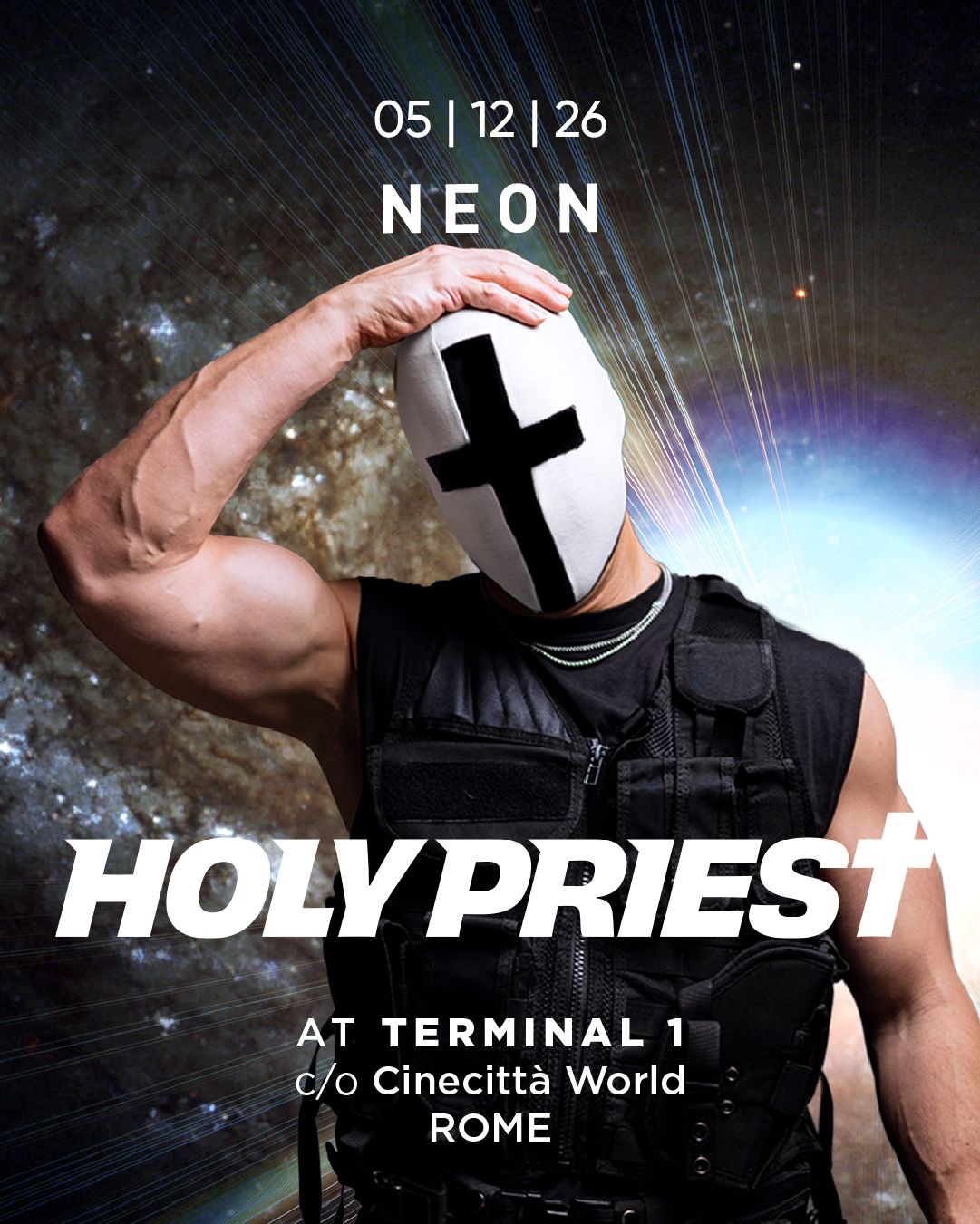 Holy Priest at TERMINAL 1 poster, Cinecitt脿 World, Rome