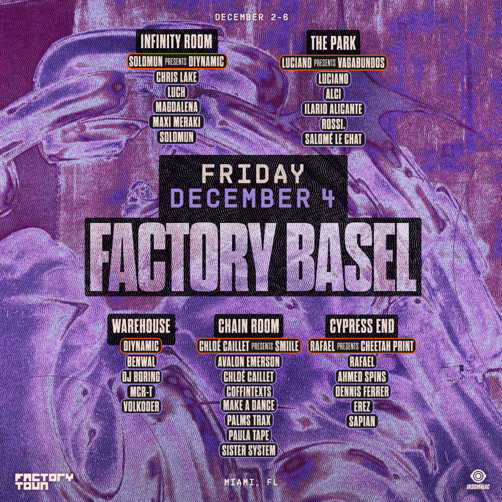 Factory Basel (Friday) poster, Factory Town, Miami