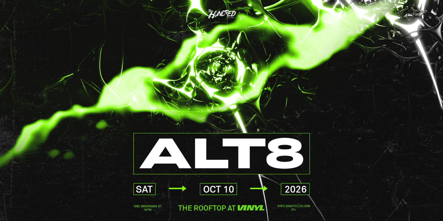 ALT8 poster, Club Vinyl, Denver
