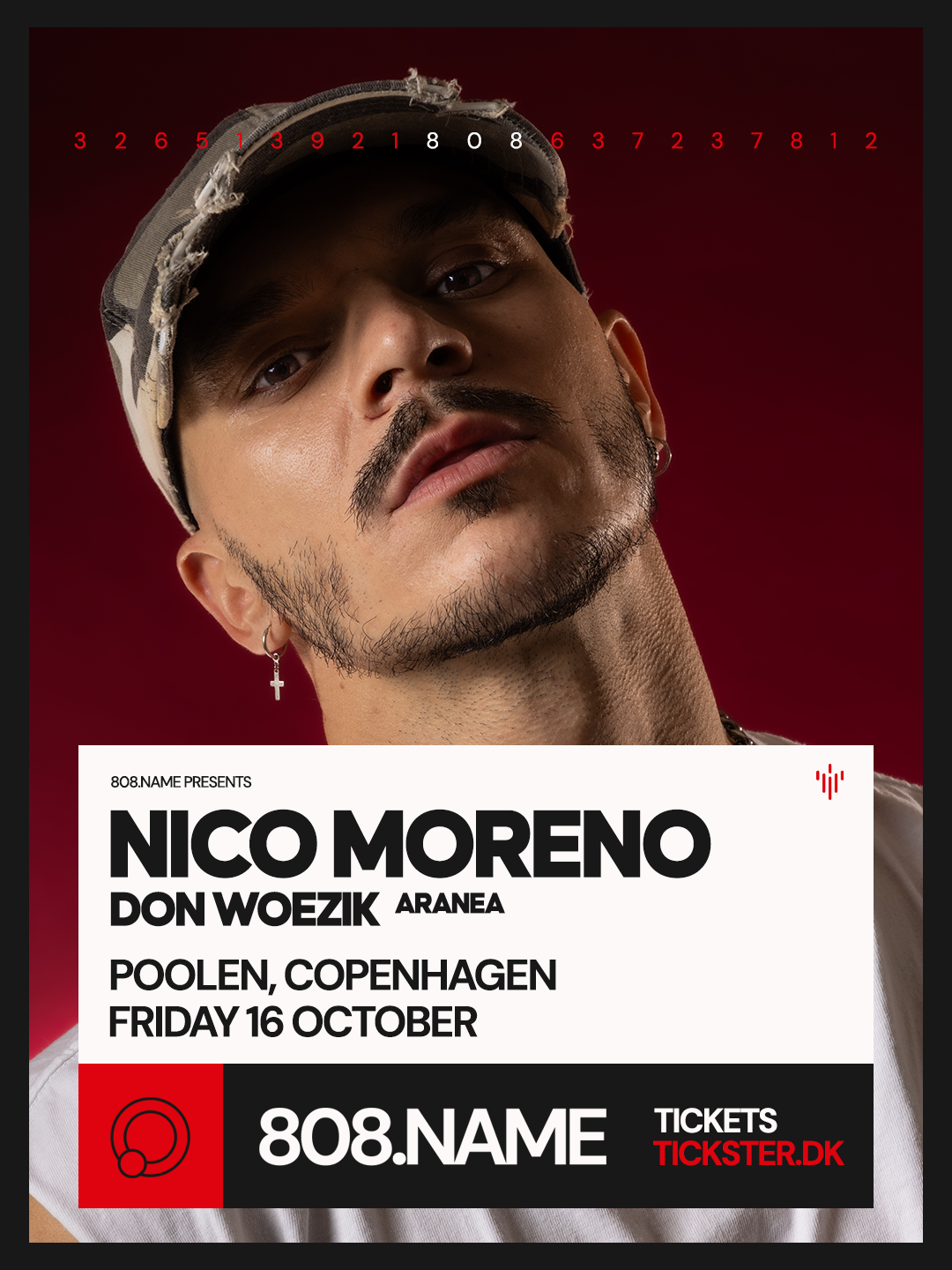 Nico Moreno poster, Poolen, Copenhagen
