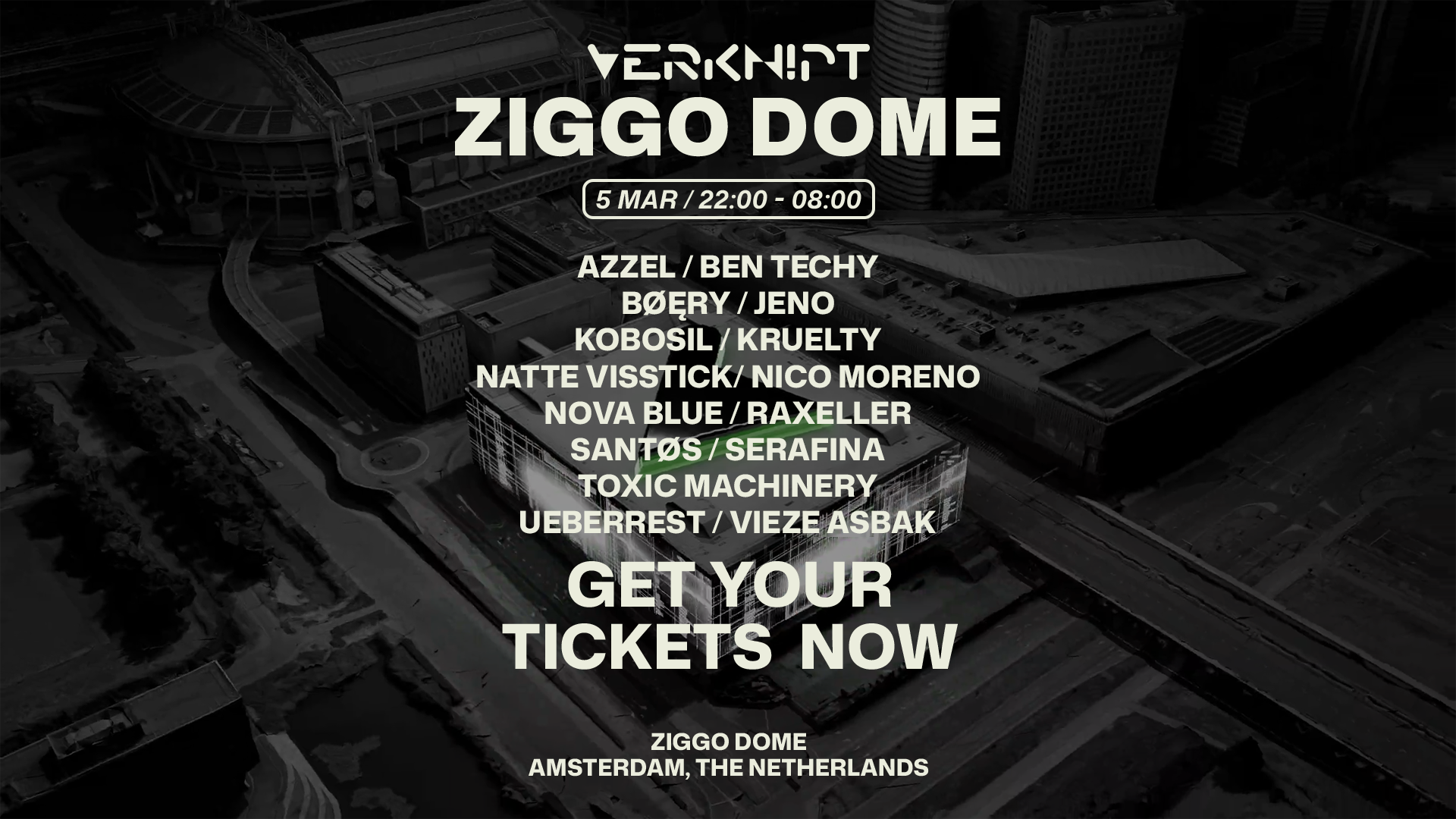 VERKNIPT Ziggo Dome - Amsterdam - 5 March 2027 poster