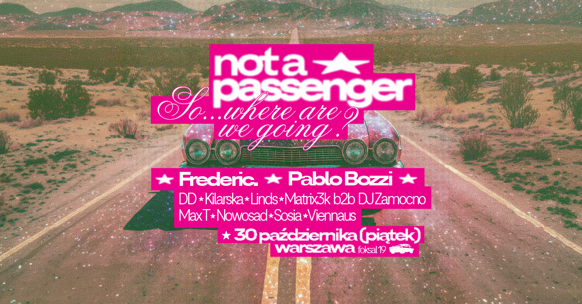 T-Mobile Electronic Beats ' You're not a Passenger' poster, Foksal 19, Warsaw