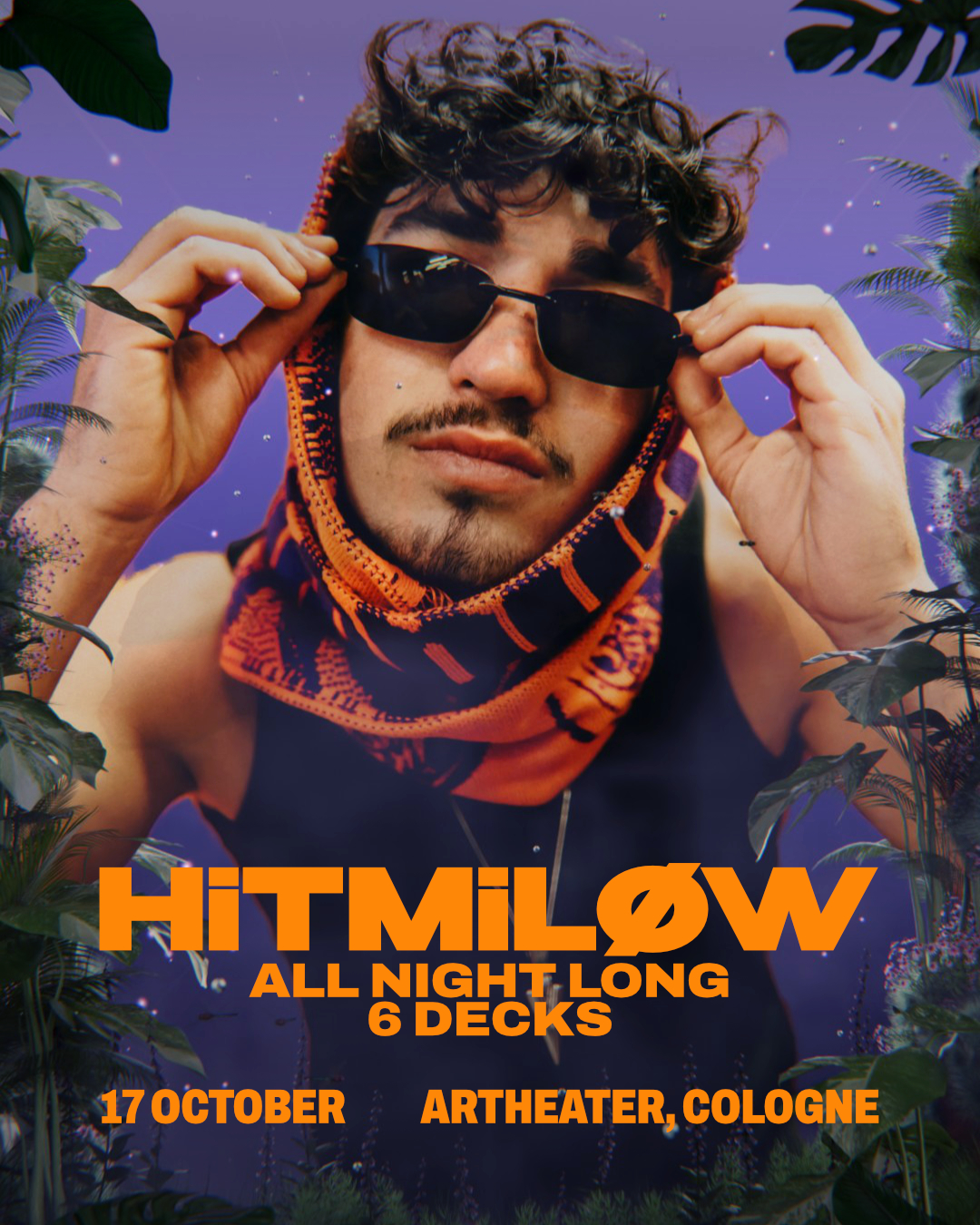 HiTMiLØW - All Night Long 6 Decks poster, Artheater, Cologne
