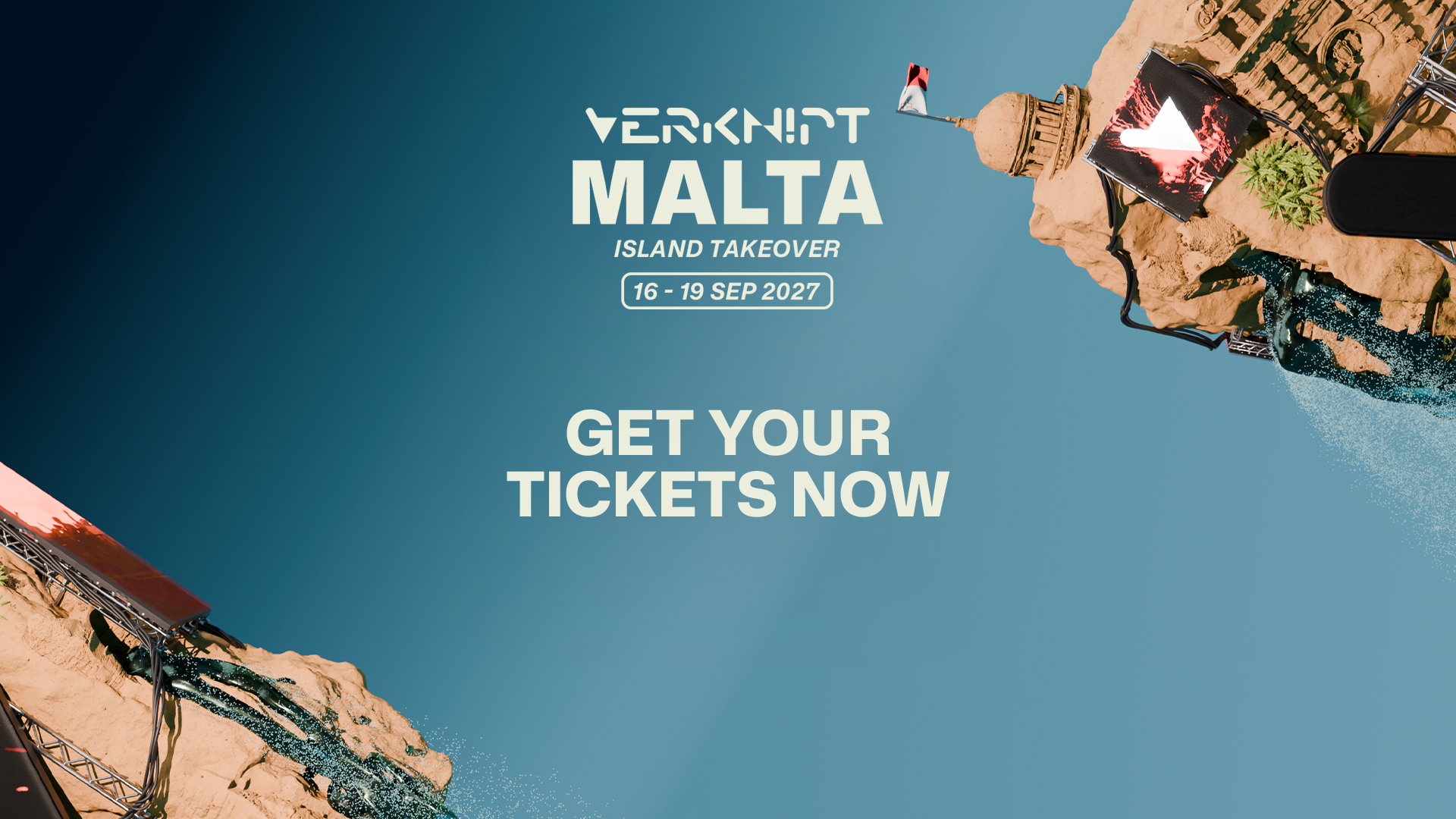 VERKNIPT Malta - island takeover poster, TBA - Malta