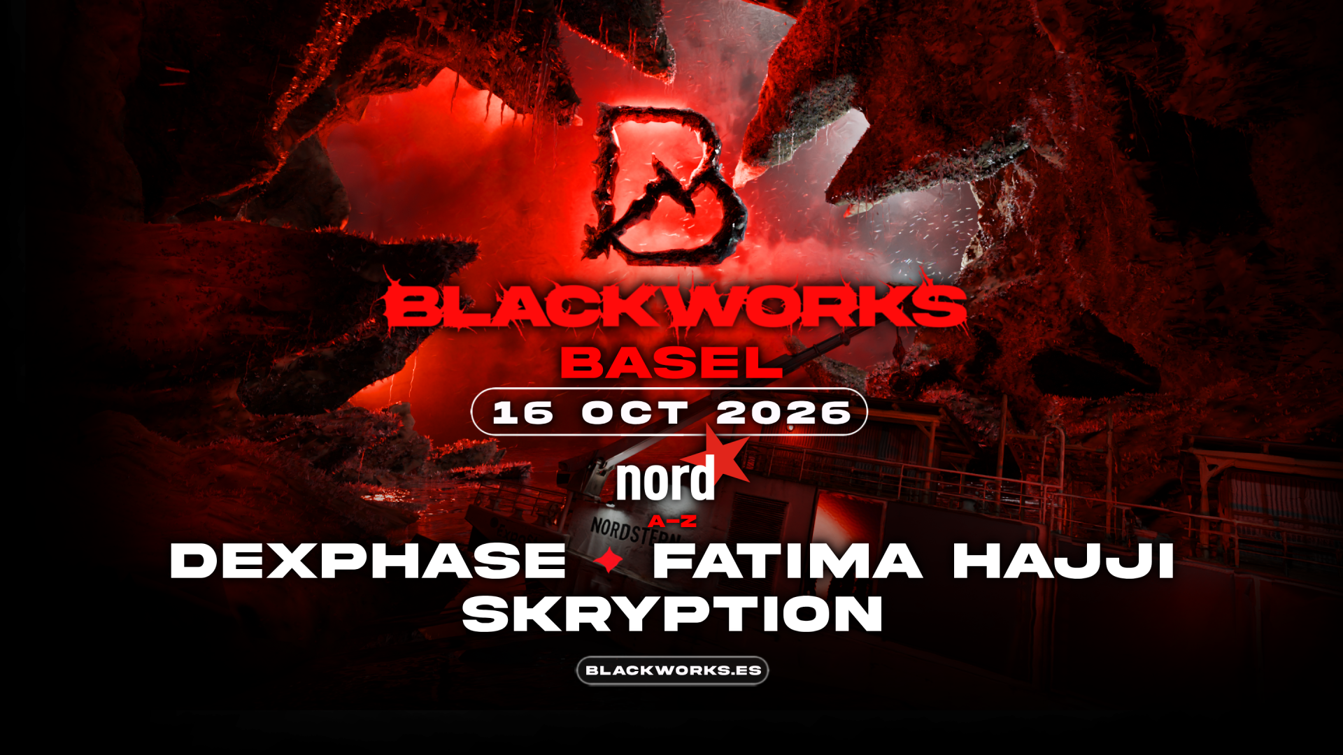 Blackworks with Fatima Hajji poster, Nordstern, Basel