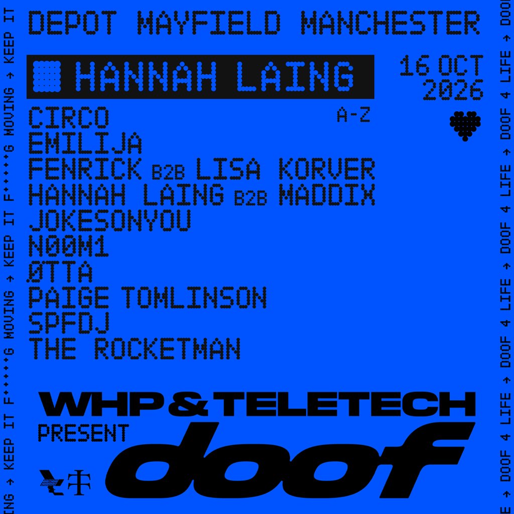 WHP + Teletech presents DOOF - Hannah Laing + Guests