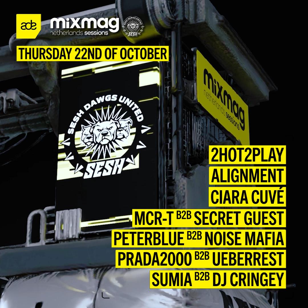 SESH x Mixmag Netherlands - ADE Edition poster, Warehouse Elementenstraat, Amsterdam
