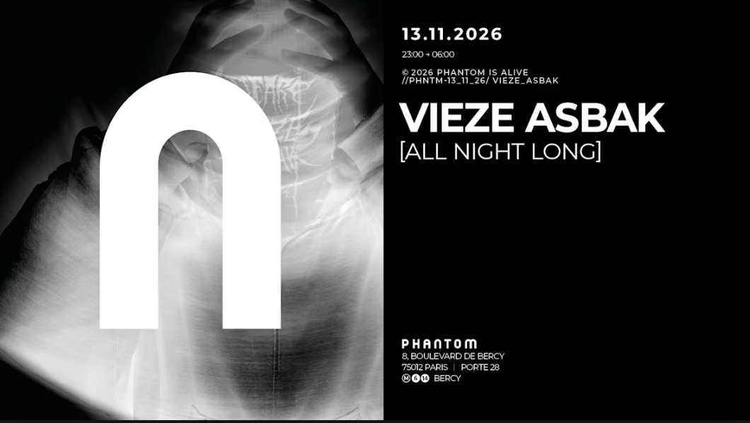 Phantom : Vieze Asbak All Night Long poster, Phantom, Paris