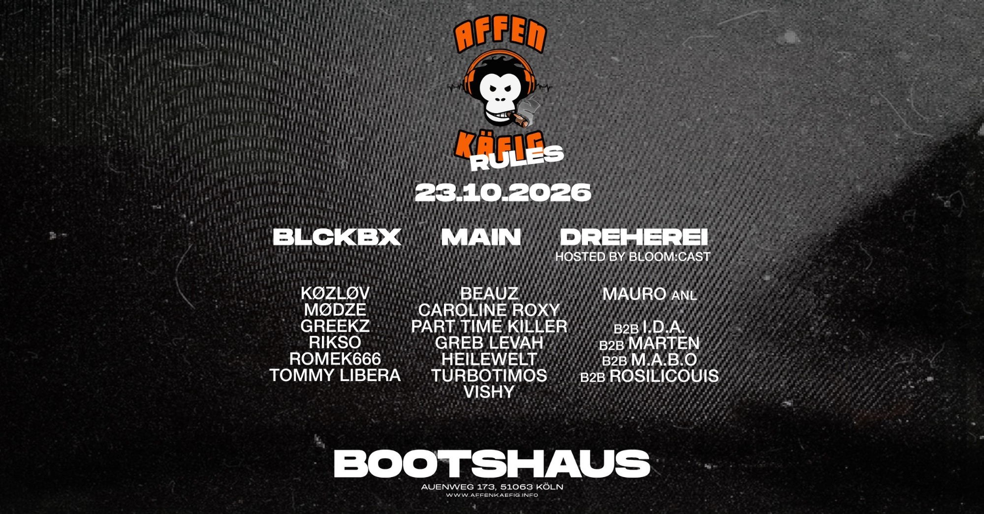 AFFENKÄFIG RULES // Bootshaus KÖLN