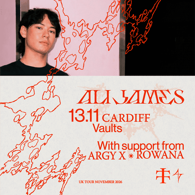 Teletech: Ali James [Vaults, Cardiff] poster, The Vaults