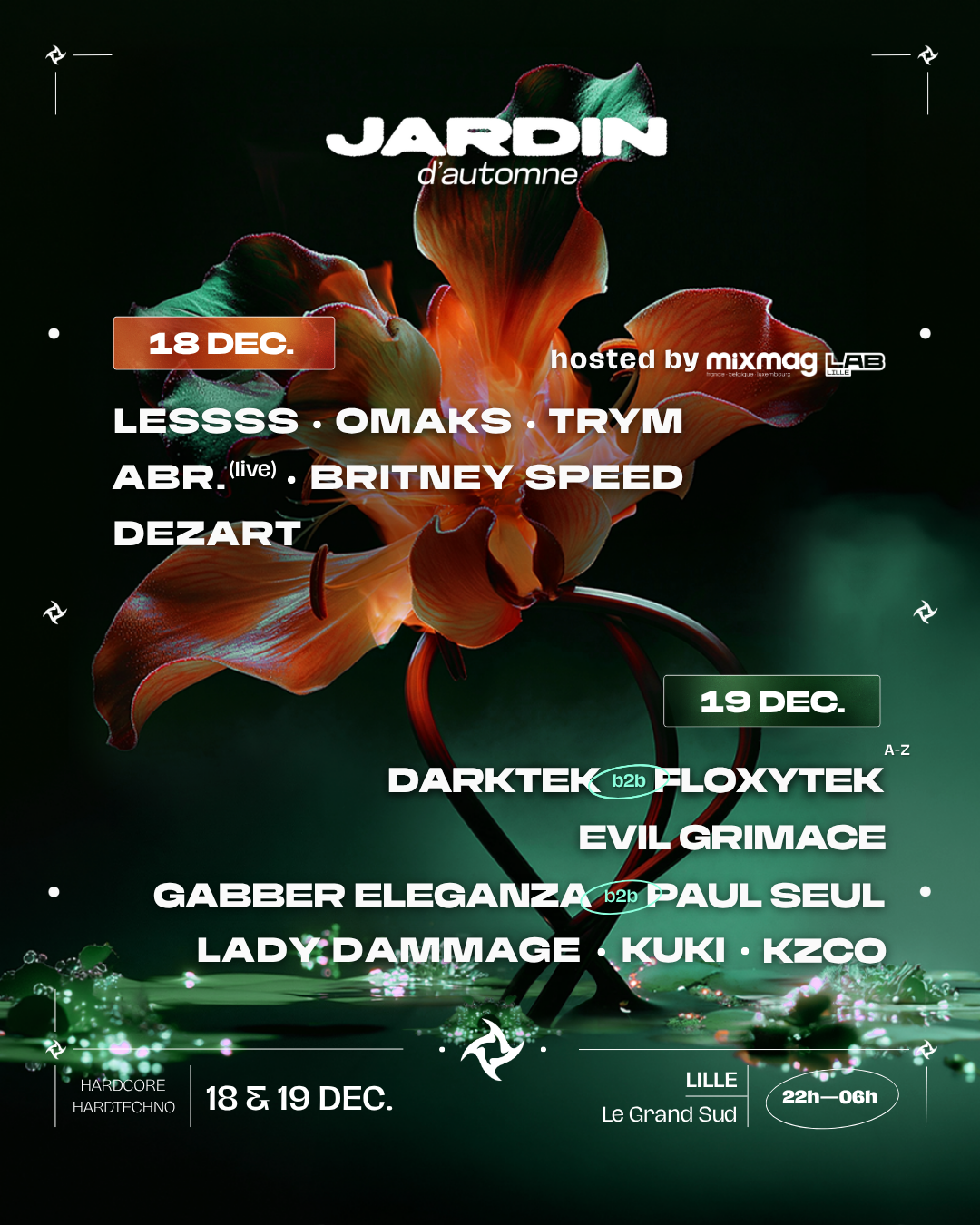 Le Jardin d'Automne 2026 poster, Le Grand Sud, Lille