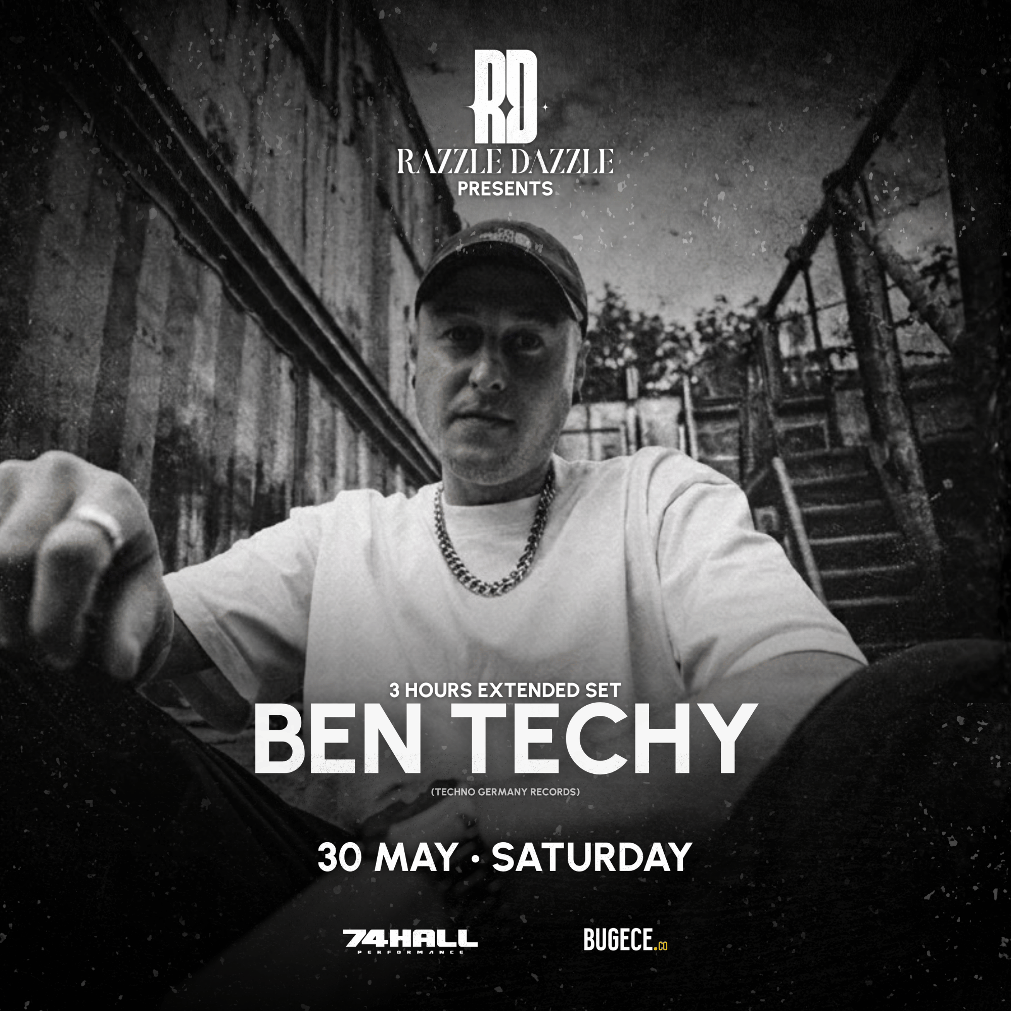 Ben Techy, Istanbul, Razzle Dazzle poster, 74 Hall