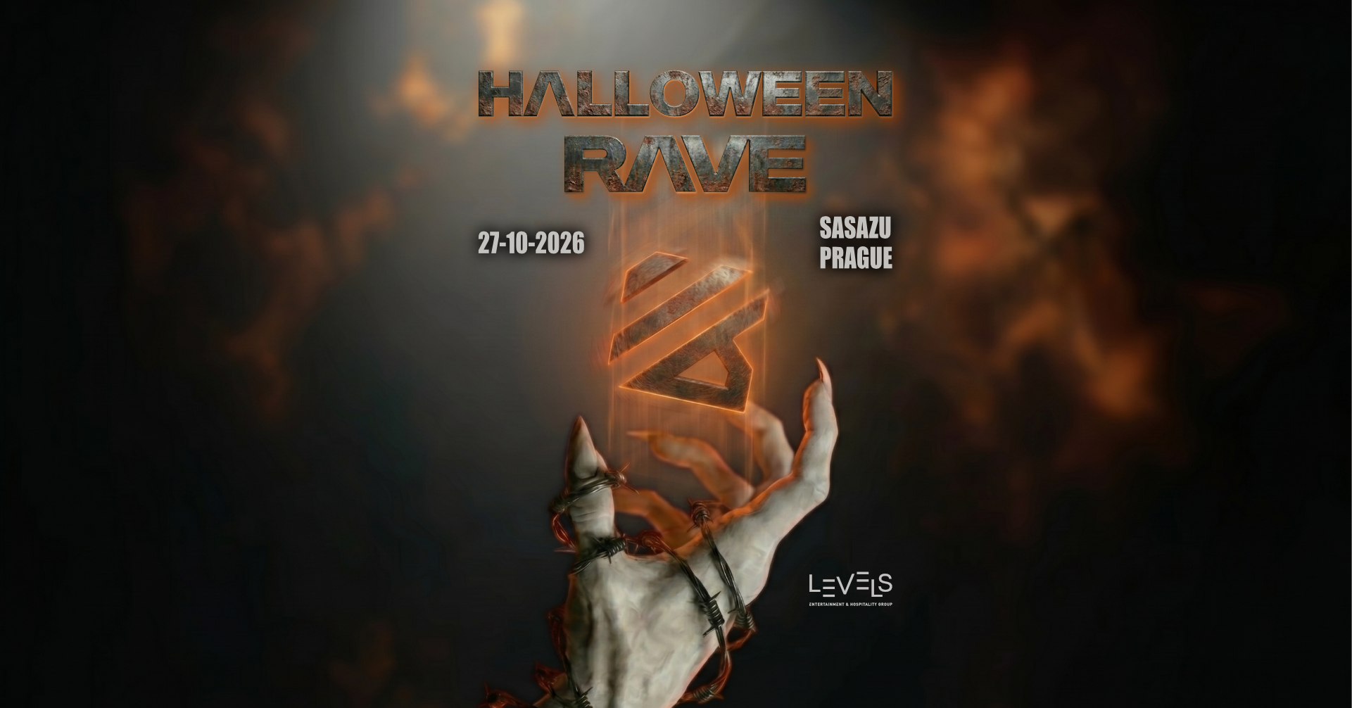 Halloween Rave Prague 2026 poster, Sasazu