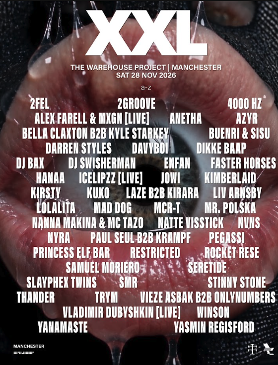 WHP presents: XXL, Manchester poster, Depot Mayfield