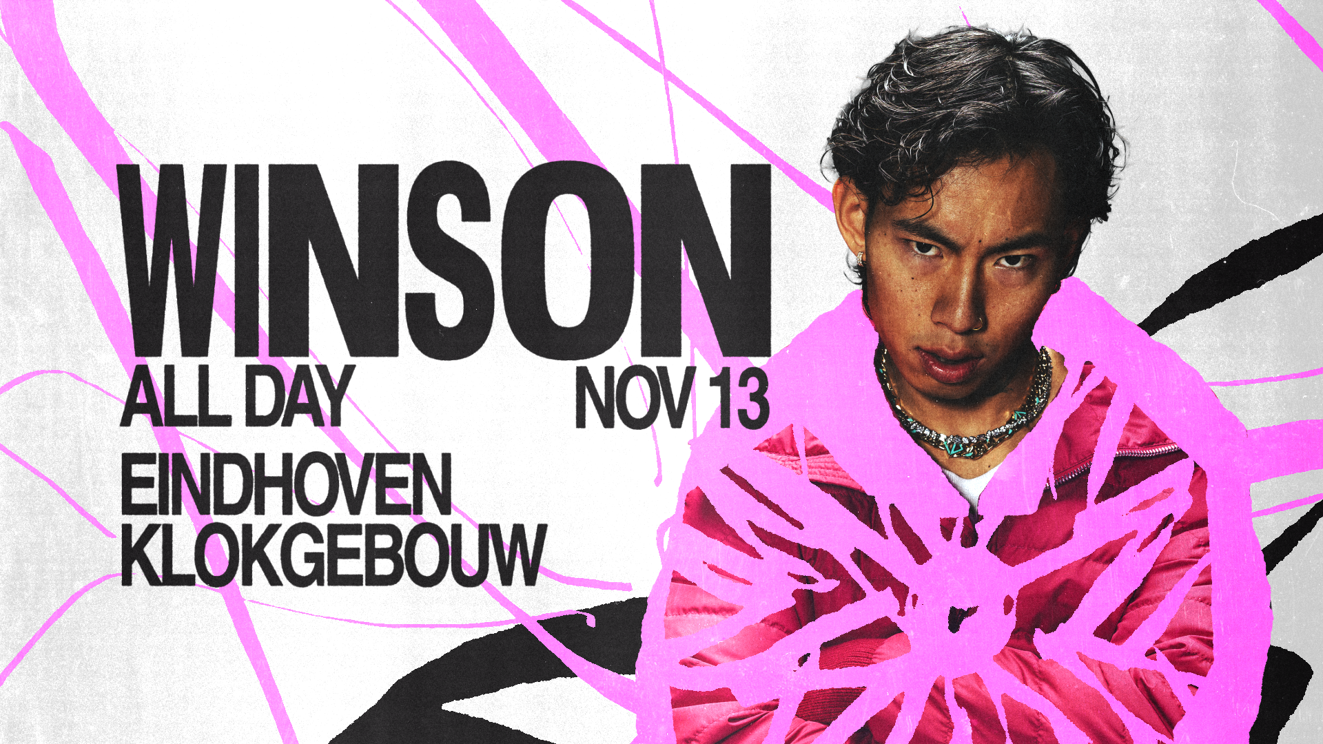 Winson All Day - Klokgebouw poster, Eindhoven