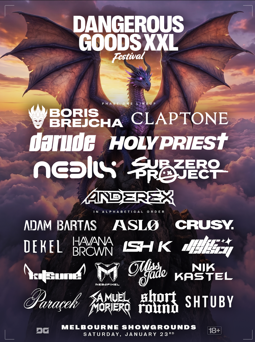 Dangerous Goods XXL Festival - Melbourne 2027 poster, Melbourne Showgrounds