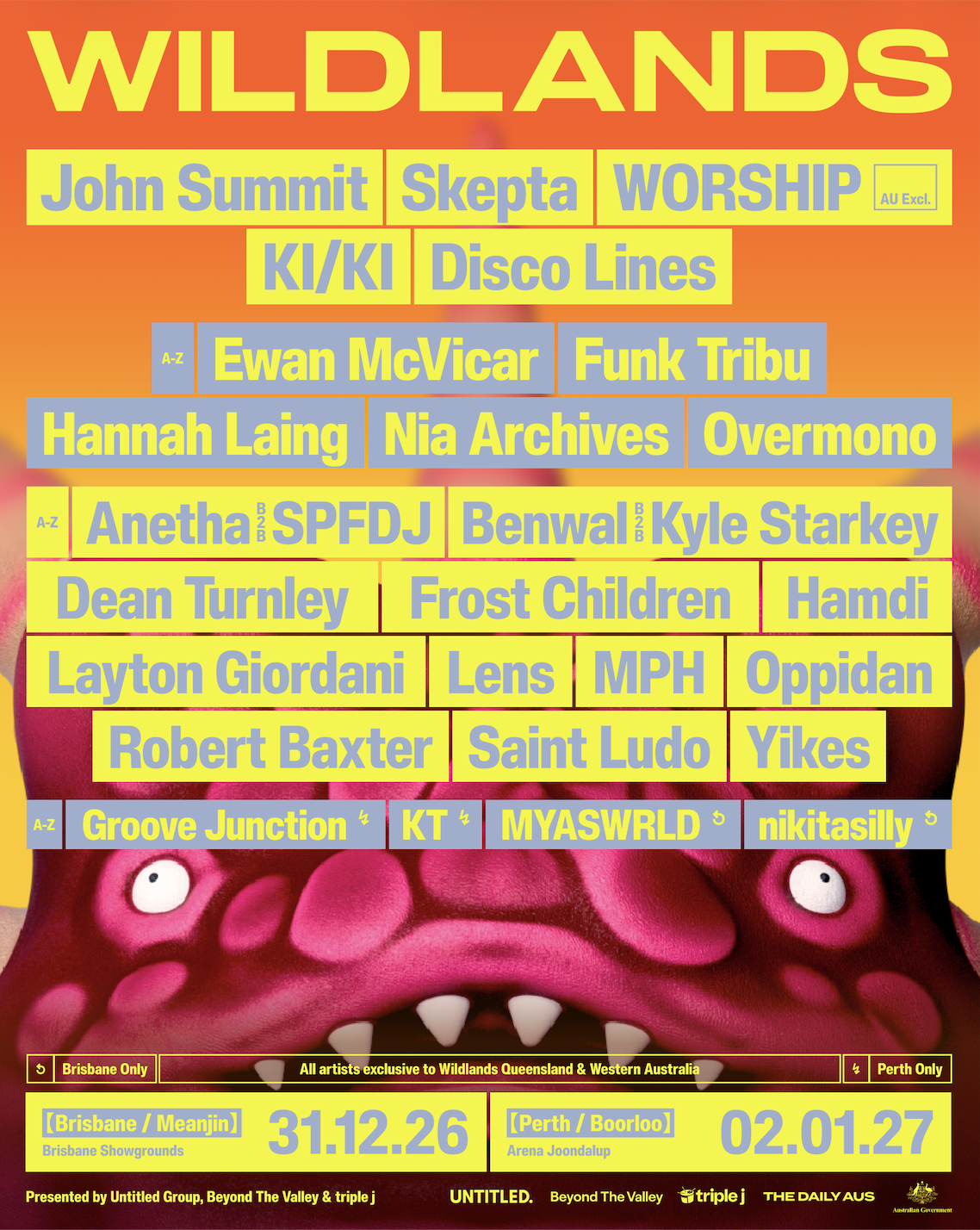 Wildlands Festival - Brisbane poster, Brisbane Showgrounds