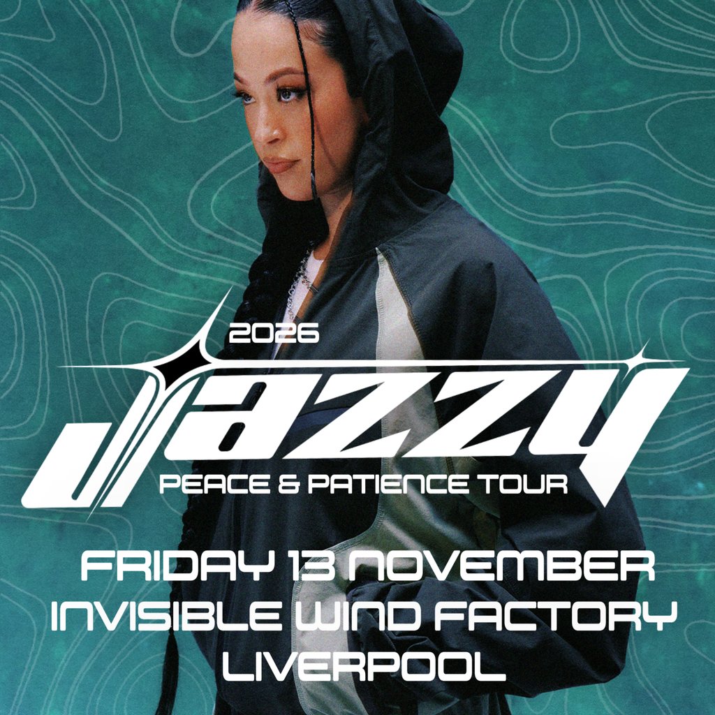 Jazzy - Peace & Patience Tour - Liverpool poster, Invisible Wind Factory