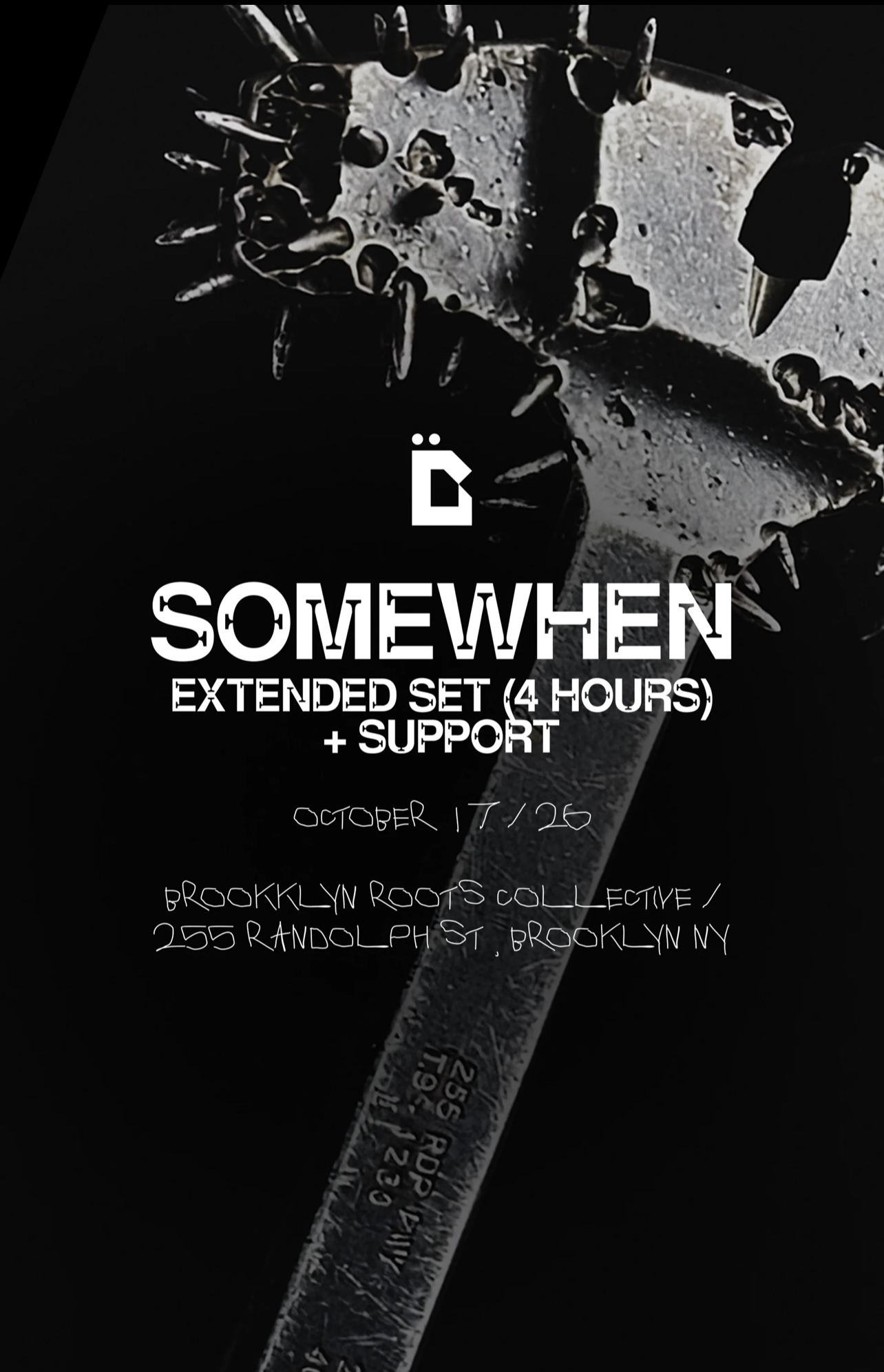 AGAPĒ PRESENTS: Somewhen - Extended Set [4 Hours] poster, Brooklyn Roots Collective, New York City