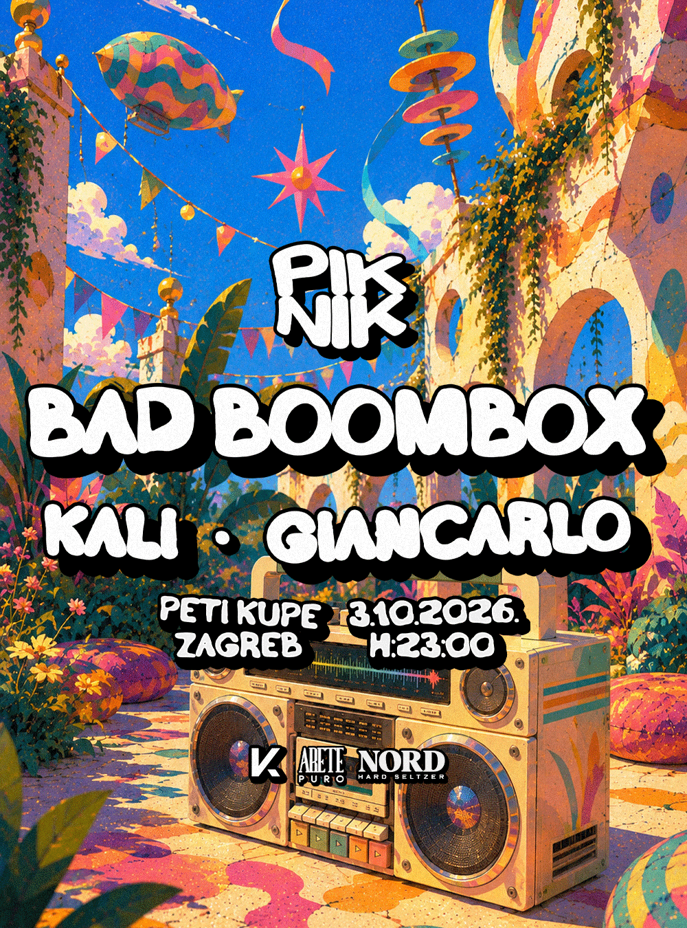 Piknik with Badboombox Zagreb / Kali/ Giancarlo