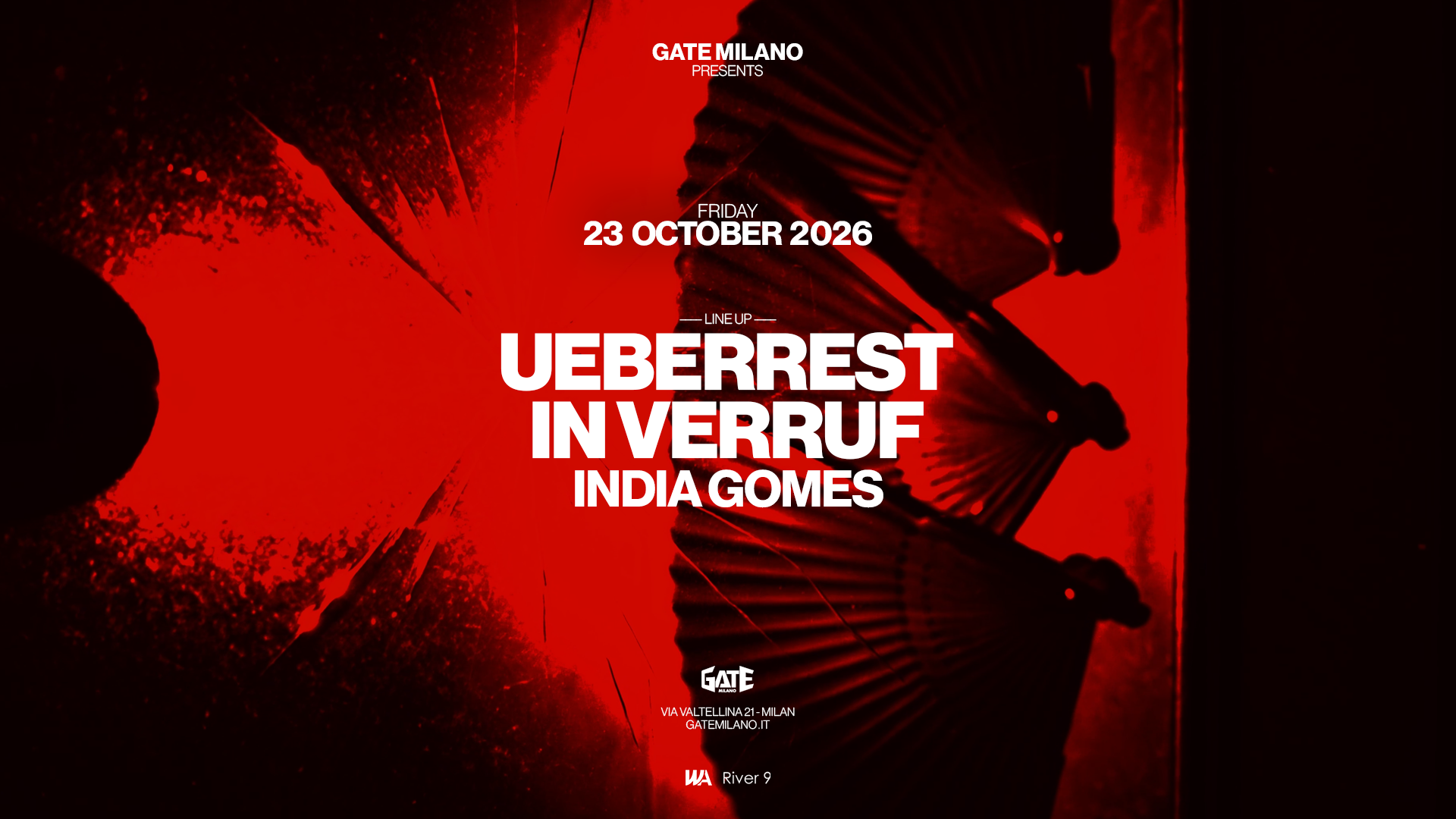 Ueberrest & In Verruf poster, Gate Milano