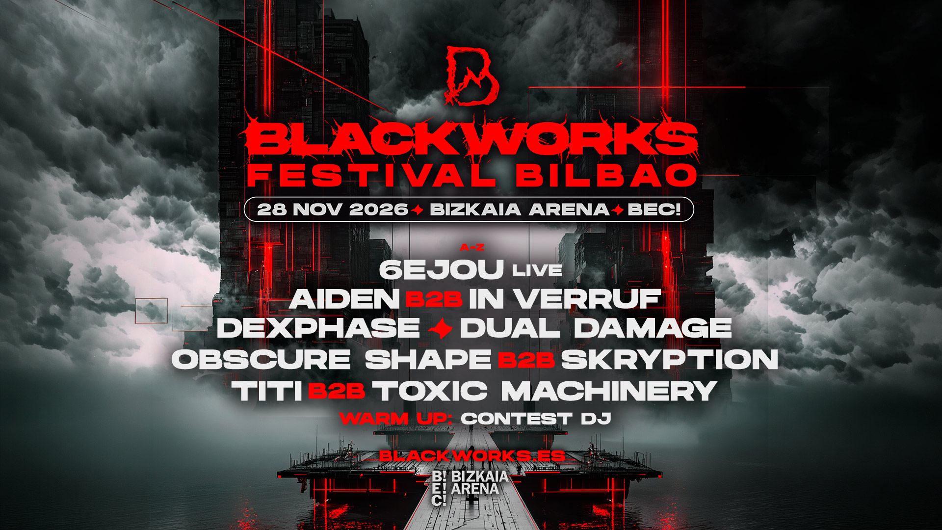 BlackWorks Festival Bilbao poster, BEC (Bilbao Exhibition Center)