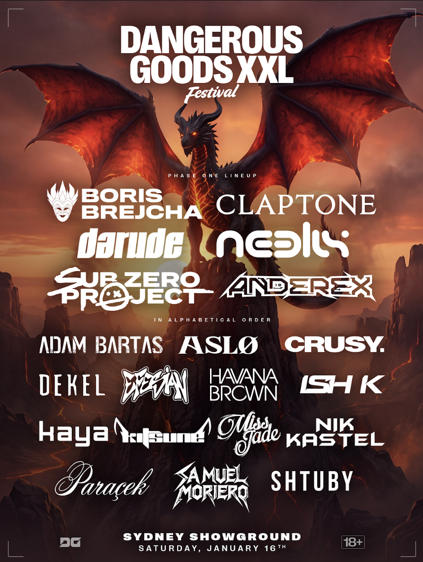 Dangerous Goods XXL Festival - Sydney 2027 poster, Sydney Showgrounds