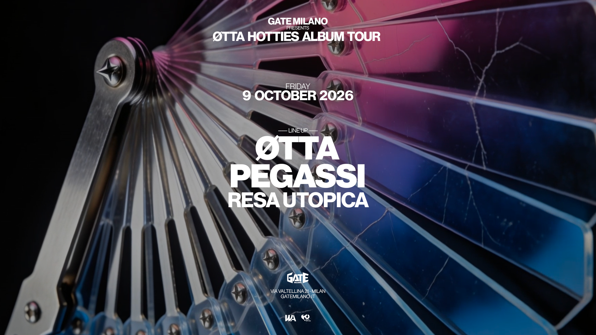 脴TTA & Pegassi poster, Gate Milano