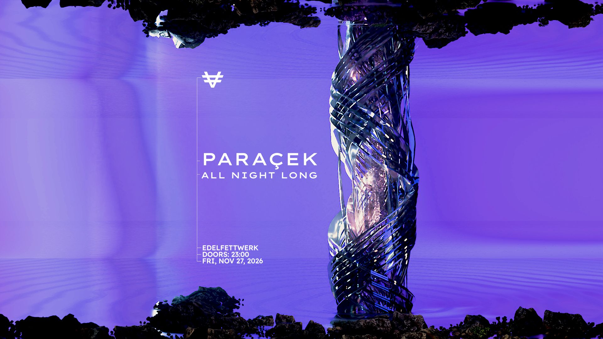 VER pres. Paraçek ALL NIGHT LONG poster, Edelfettwerk, Hamburg