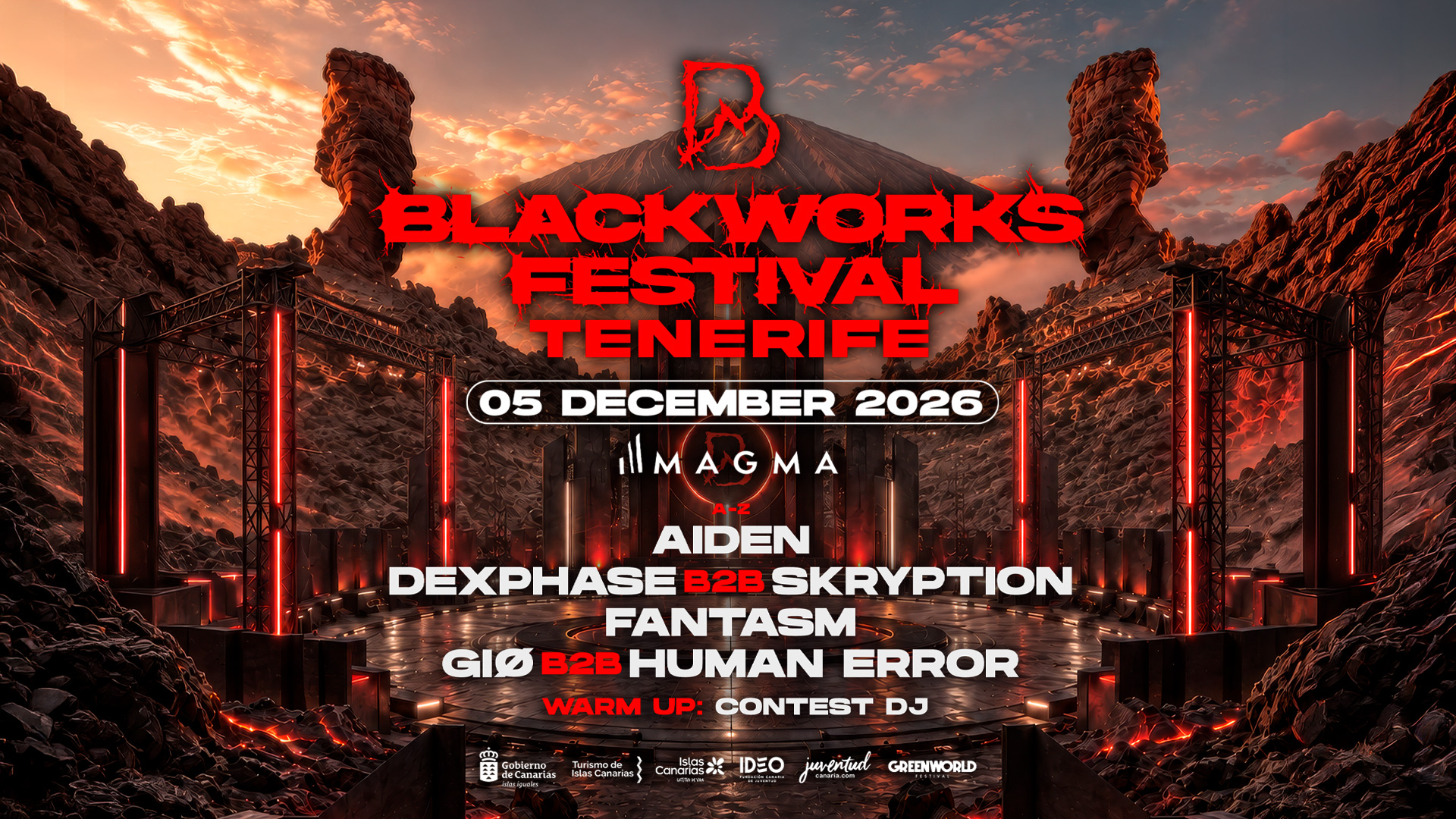Blackworks Festival Tenerife Magma 2026 poster