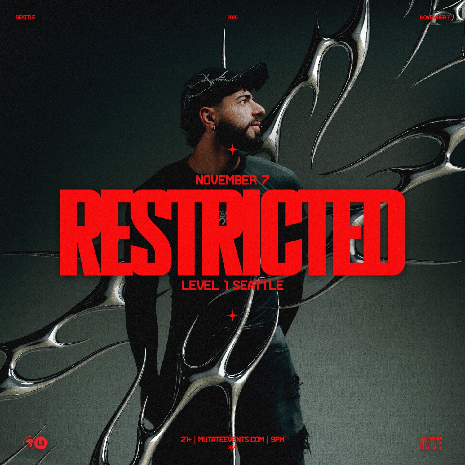 Restricted poster, Level 1 @ Cannonball Arts, Seattle