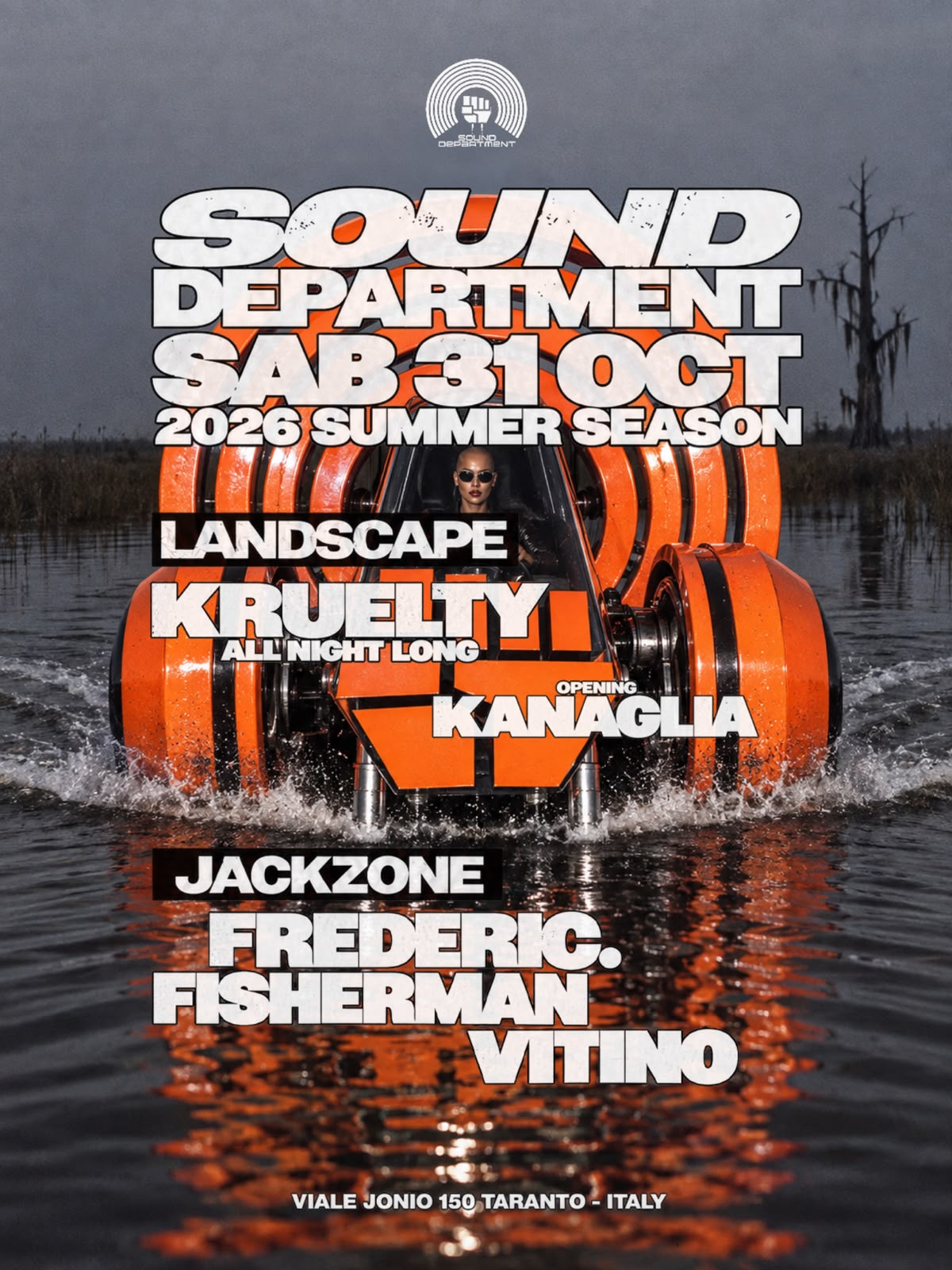 Sound Department Summer Closing Party W/ KRUELTY and Frederic poster