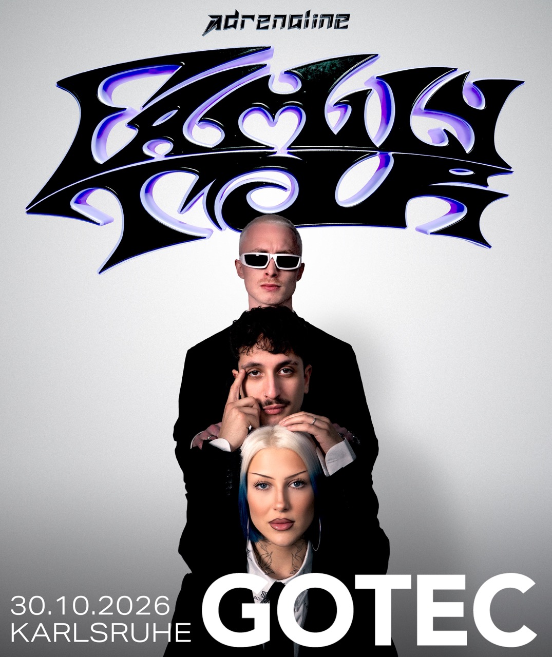 Adrenaline Family Tour poster, Gotec, Karlsruhe