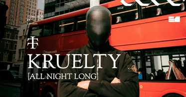 Teletech: KRUELTY [All Night Long] London poster, E1
