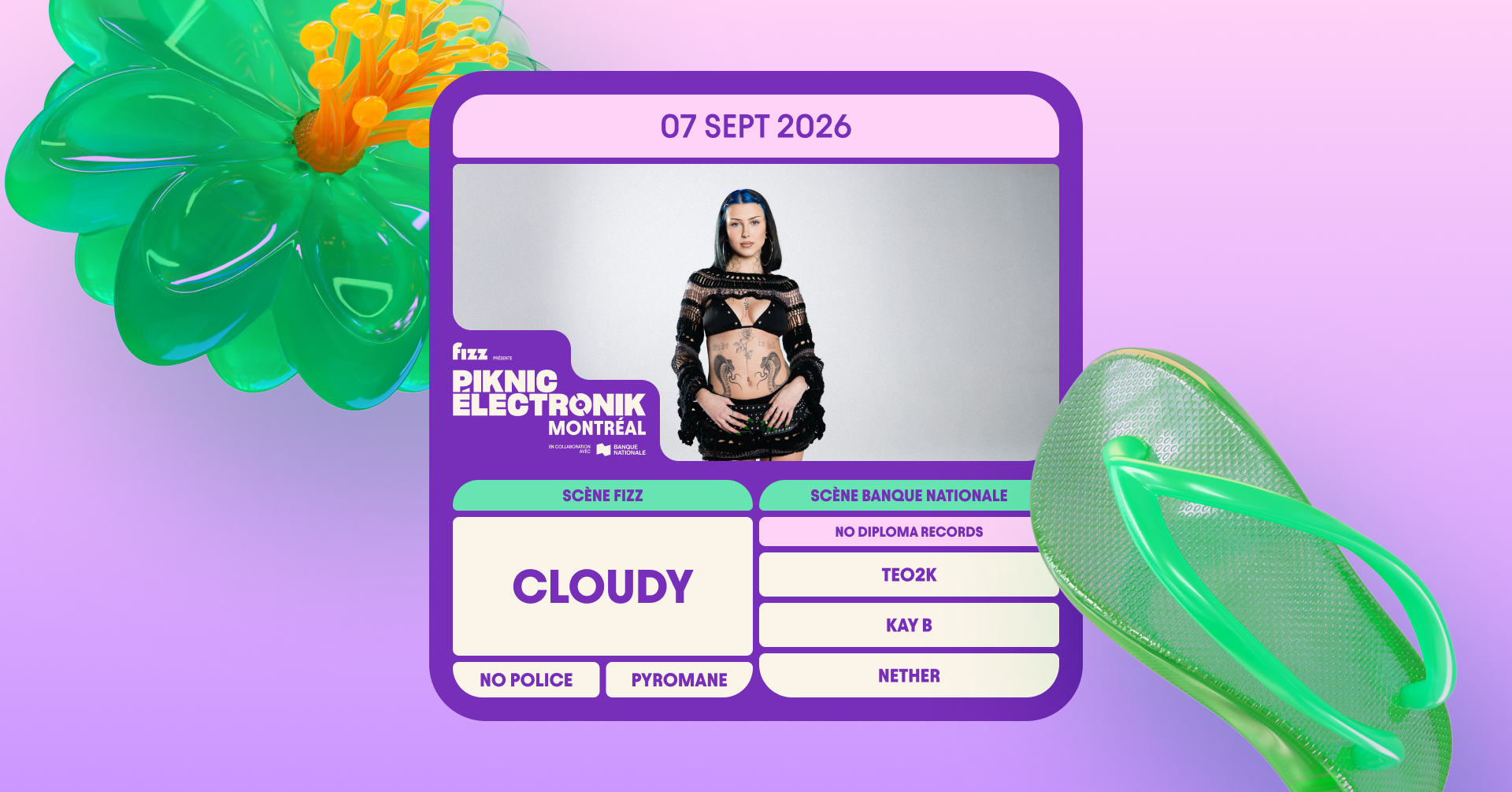 Piknic Électronik MTL #15: Cloudy / No Diploma Records