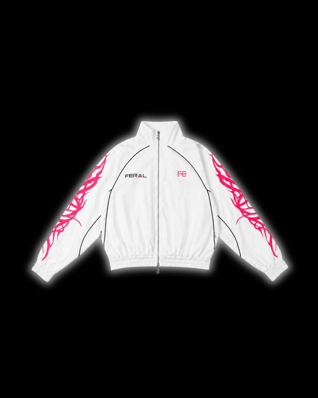 TRIBAL RACER WINDBREAKER WHITE PINK